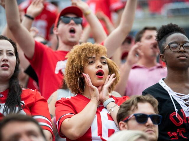 Fans at Ohio State Football Game